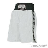 white/black boxing trunk