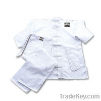 Kung Fu uniforms 8-OZ in white 100% cotton bleached