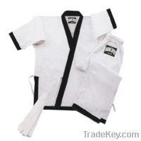 teakwondo uniform 7-oz  white 45% polyester 55% cotton