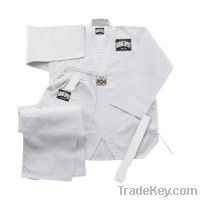 teakwondo uniform 9-oz 100% cotton white