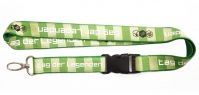 Sell Green Satin Printed Lanyards