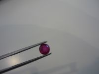 Ruby Mozambique round shape 0.6 ct