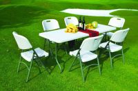 Sell plastic folding table and folding chair