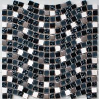 fan shaped glass  mosaic