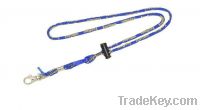 Sell weaving with rope round , computer embroidered lanyard ,