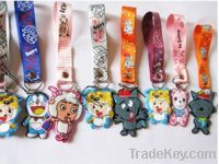 Sell Cartoon characters phone chain .phone short lanyard , key chain