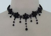 beads and crystal necklace