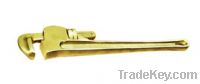 Pipe Wrench, Spark-proof tools, non sparking pipe wrench 12"