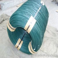 Sell green PVC coated wire
