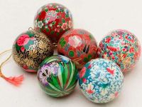 Beautiful hand painted Christmas balls