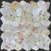 Sell white onyx crazy paver stone mosaic 02