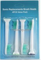 Toothbrush Heads with metal ring for Sonic HX-6014 HX6013