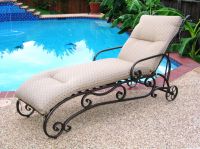 wrought iron chaise lounge