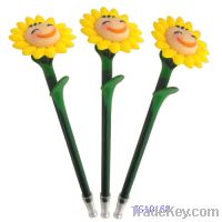 Smiling Sunflower Ball Pen Festival Promotion Gift Free Giveaways