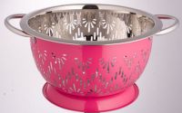 stainless steel color colander