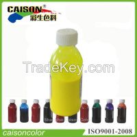 Water based fluorescent pigment paste for coloring and dyeing