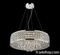 Luxury round crystal pedant lamp