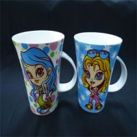 bone china mug with cute girl design