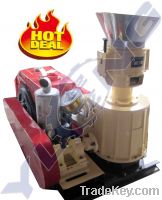 Sell Hot Sell Diesel engine wood pellet making machine