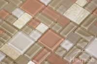 Wall glass mosaic tile-iridium glass tile