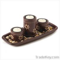 KD-C0041 wooden candle holder