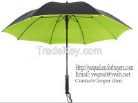 23"x8K Straight Auto Fiberglass Pongee Color Pigment Umbrella