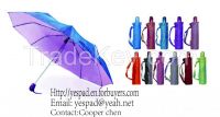 21"x10K 3 Fold Auto Open Auto Close Chameleon Umbrella