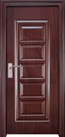 Guarantee quality pvc film laminated steel door JHB140