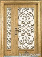 Hot sell wrought iron door for Mid east, maylasia market
