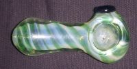 Shiny Twisted Rod Glass Pipe