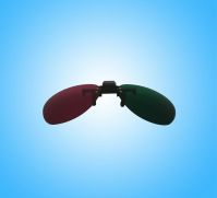 Wholesale Clip-on Green Magenta 3D Glasses