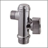 Sell ST-3011 brass angle valve with plastic handle and chrome plated
