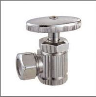 Sell ST-3014 brass angle valve with plastic handle and chrome plated