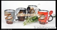 Sell 11oz ceramic coffee mug with spoon