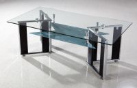 New metal glass coffee table-A056E