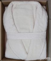 Sell organic natural color cotton bathrobes