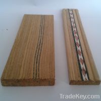 Iraq engineered teak wood mouldings with black line