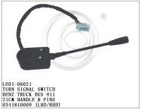 0341810009, Turn signal switch for BENZ TRUCK BUS 911, 21CM HANDLE, 8 PIN
