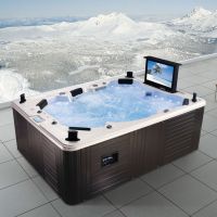 Sell outdoor spa bathtub, massage spa bathtu, Bathtub with TV