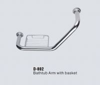 Sell bathtub arm with basket/bathroom fitting