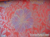 Sell red pp jacquard mattress fabric