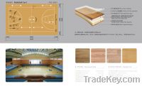Sell indoor basketball flooring