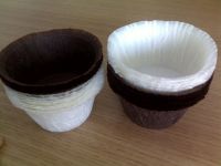 Edge folded baking cups