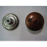 Metal button with fashion design