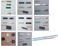 Sell magnetic name badge fasteners, badge magnets