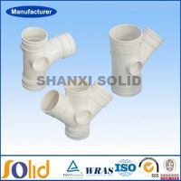 pvc pipe fitting three way elbow