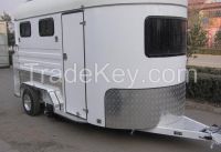 2 horse angle load trailer with awning