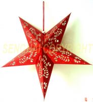 Christmas paper star/pasteboard paper star/LED paper star light/folded