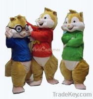 sell alvin&chipmunks mascot Costume cartoon character costumes