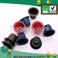 PLA plastic empty coffee capsules Nespresso/Lavazza blue/ Caffitaly compatible